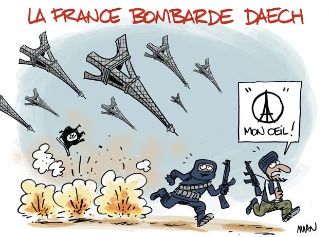 Dessin de presse : Bombe Eifel presse : Bombe Eifel