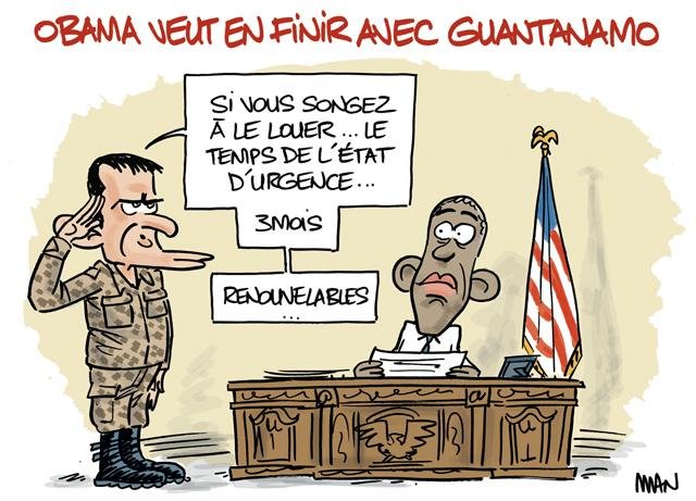 Dessin de presse : Guantanamo presse : Guantanamo