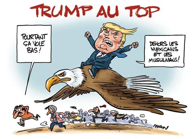 Dessin de presse : Trumpautop presse : Trumpautop