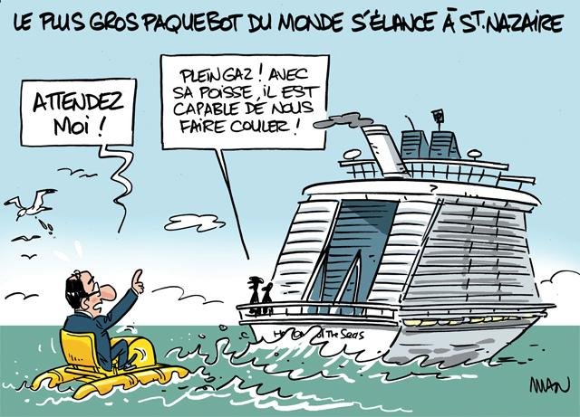 Dessin de presse : Paquebot presse : Paquebot