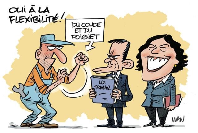 Dessin de presse : Flexibilité presse : Flexibilité