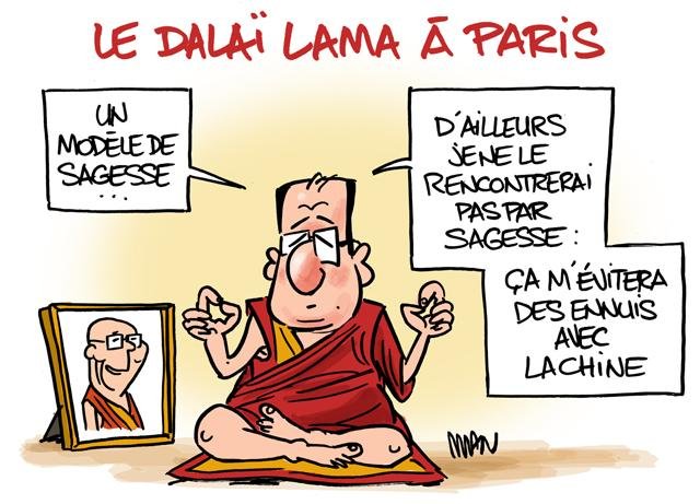 Dessin de presse : Dalaï François presse : Dalaï François