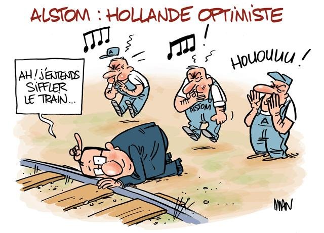 Dessin de presse : Alstom presse : Alstom