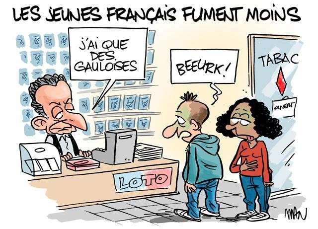 Dessin de presse : Gauloises presse : Gauloises