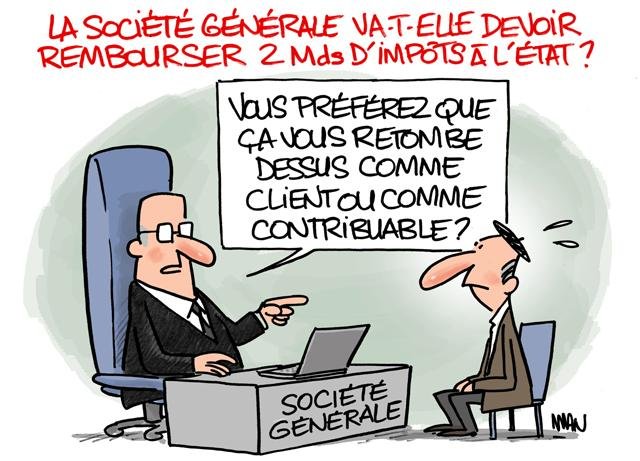 Dessin de presse : SG presse : SG