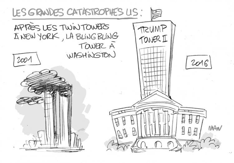 Dessin de presse : Cata US presse : Cata US