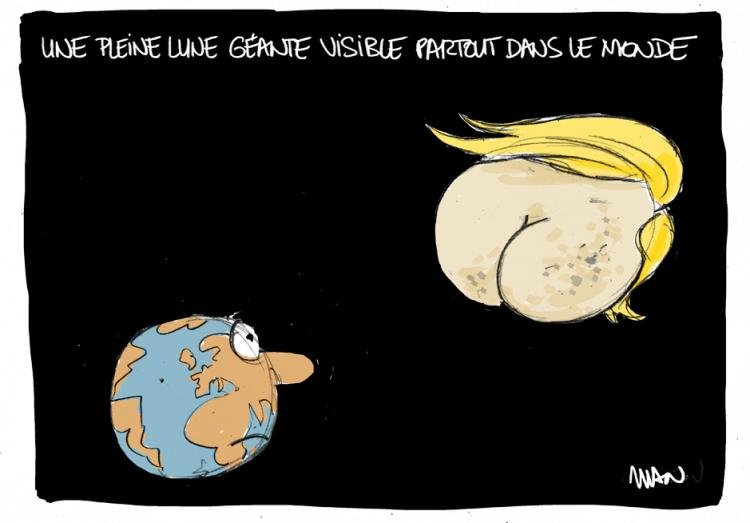 Dessin de presse : Pleine lune presse : Pleine lune