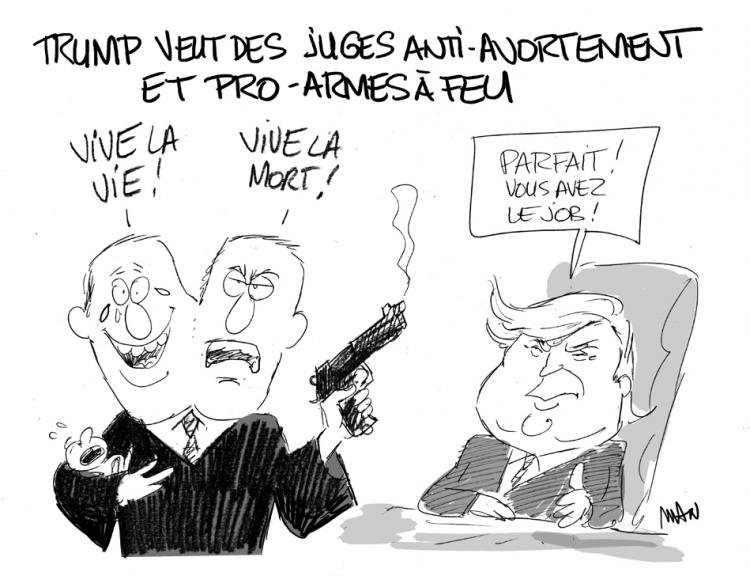 Dessin de presse : Juges US presse : Juges US