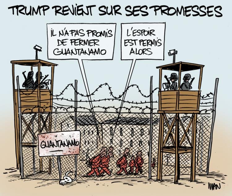 Dessin de presse : Guantanamo presse : Guantanamo