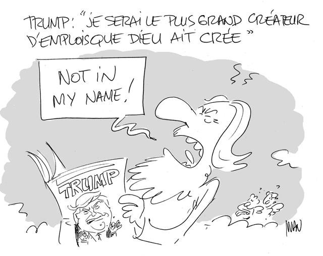 Dessin de presse : Not in my name presse : Not in my name