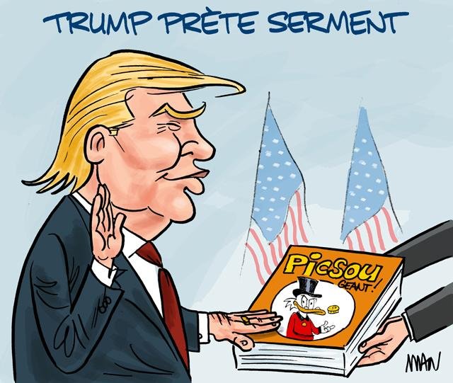 Dessin de presse : Serment presse : Serment