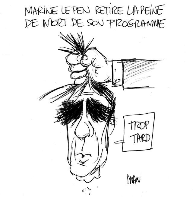 Dessin de presse : Lepen de mort presse : Lepen de mort
