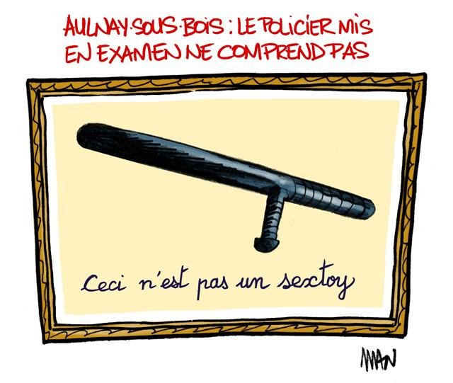 Dessin de presse : Matraque presse : Matraque