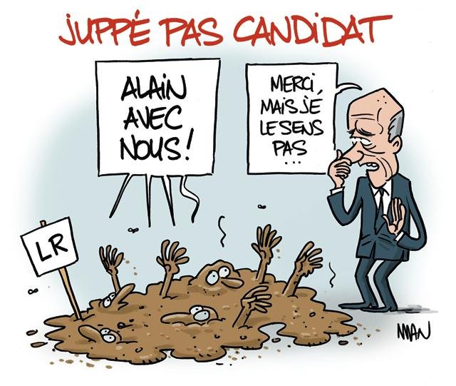 Dessin de presse : Pas candidat presse : Pas candidat