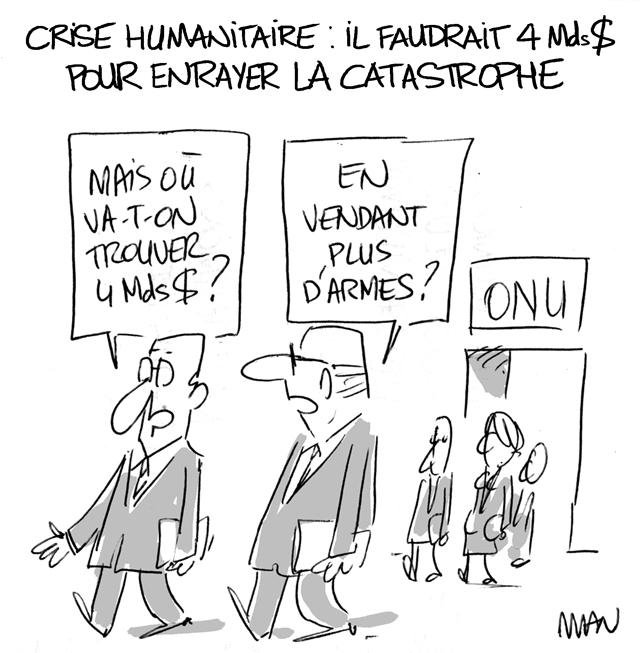 Dessin de presse : Humanitaire presse : Humanitaire