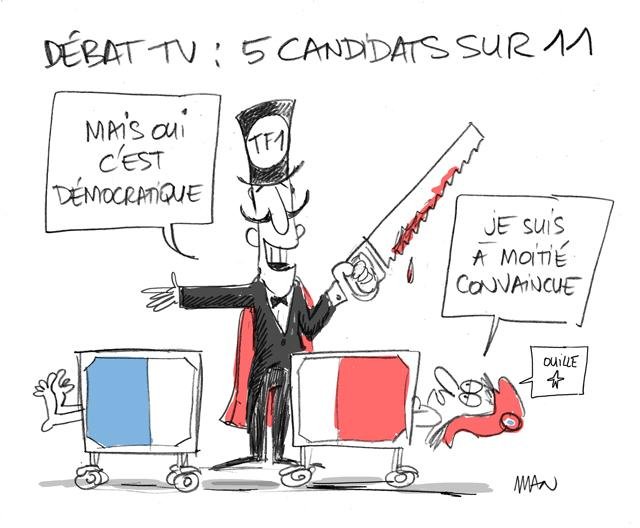 Dessin de presse : Débat1 presse : Débat1