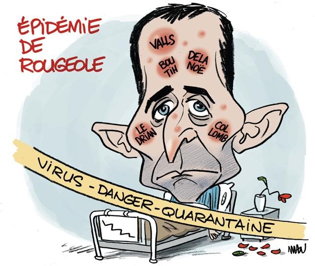 Dessin de presse : Rougeole presse : Rougeole
