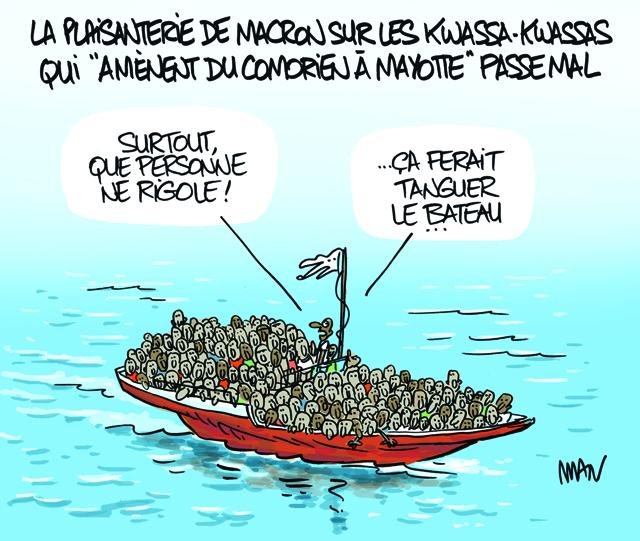 Dessin de presse : Kwassa-kwassa presse : Kwassa-kwassa