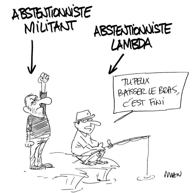 Dessin de presse : Abstentionnistes presse : Abstentionnistes