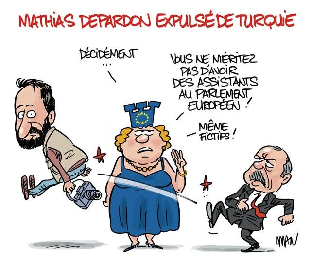 Dessin de presse : Depardon presse : Depardon
