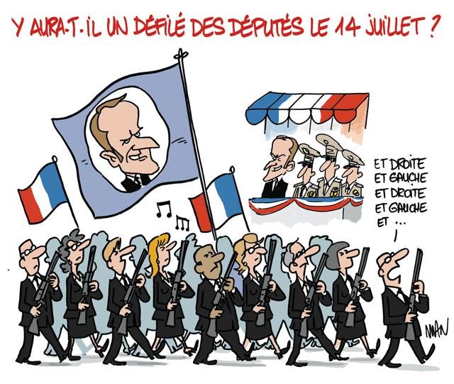 Dessin de presse : Défilé presse : Défilé