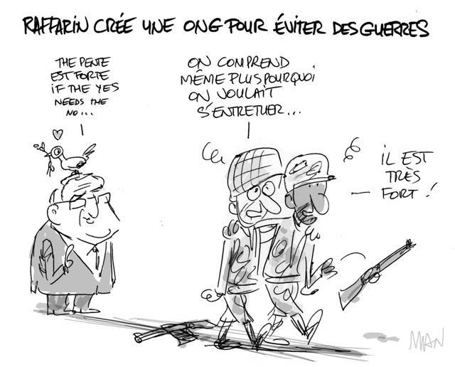 Dessin de presse : Raffarinade presse : Raffarinade