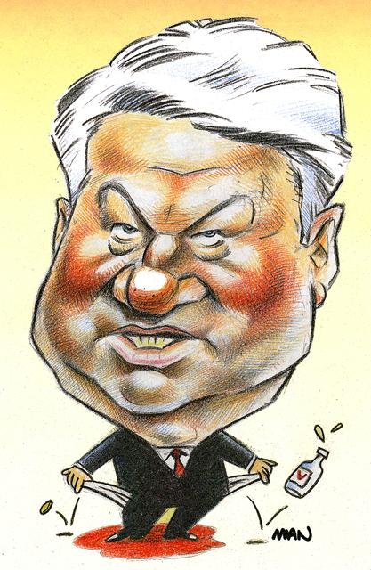 Caricature : Eltsine Boris