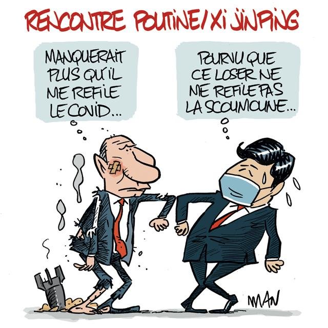 Dessin de presse : Poutine & Xi presse : Poutine & Xi
