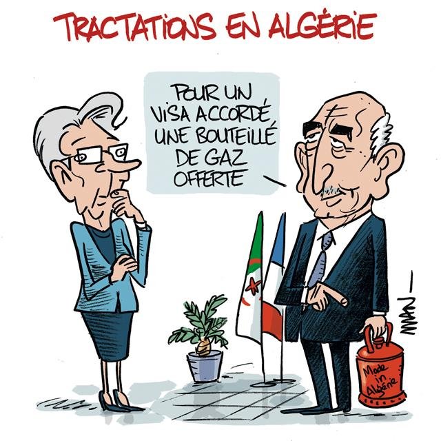 Dessin de presse : Borne en Alg?rie presse : Borne en Alg?rie