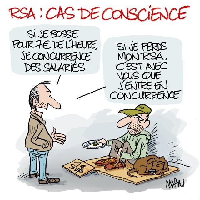 Dessin de presse : RSA presse : RSA