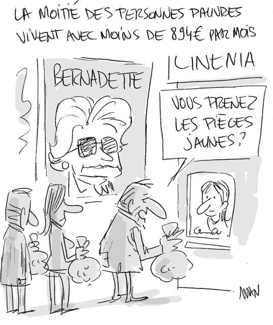 Dessin de presse : Bernadette presse : Bernadette