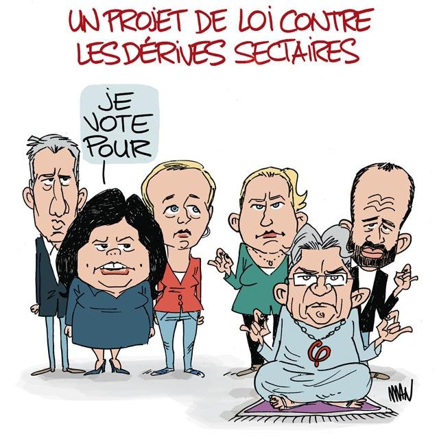 Dessin de presse : Sectaires presse : Sectaires