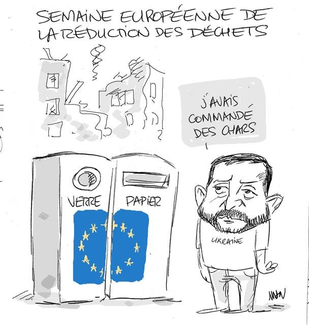 Dessin de presse : Déchets presse : Déchets