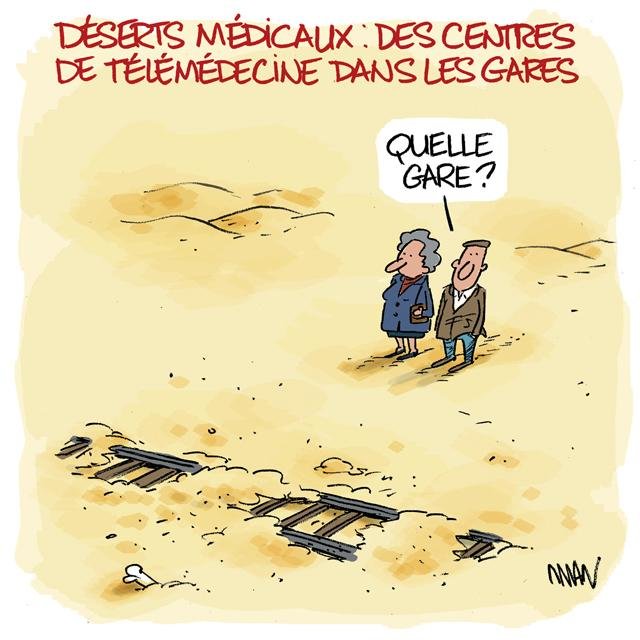 Dessin de presse : Telemedecine presse : Telemedecine