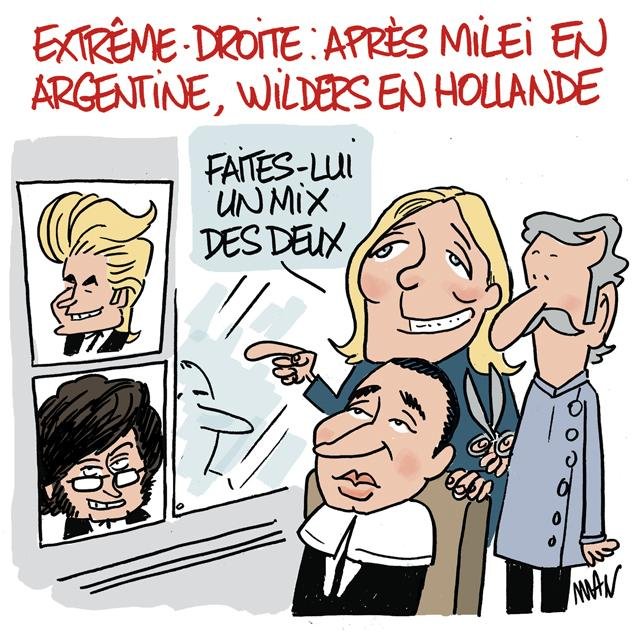 Dessin de presse : Extreme droite presse : Extreme droite