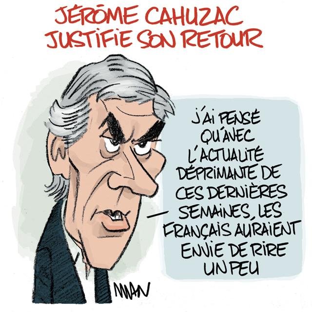 Dessin de presse : Cahuzac le retour presse : Cahuzac le retour