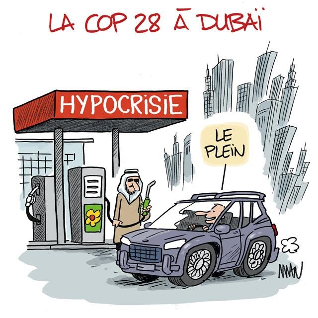 Dessin de presse : COP28 presse : COP28