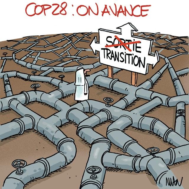 Dessin de presse : COP28 & transition presse : COP28 & transition