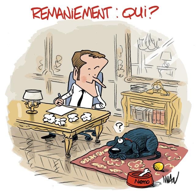 Dessin de presse : Remaniement presse : Remaniement
