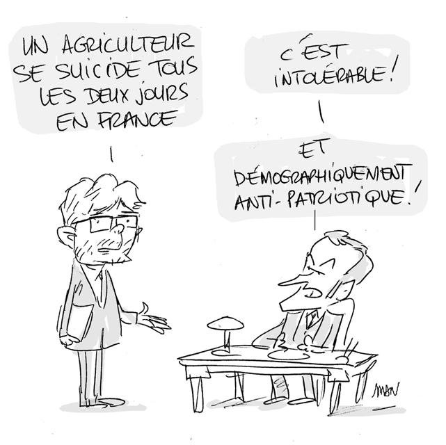 Dessin de presse : Malaise agricole presse : Malaise agricole