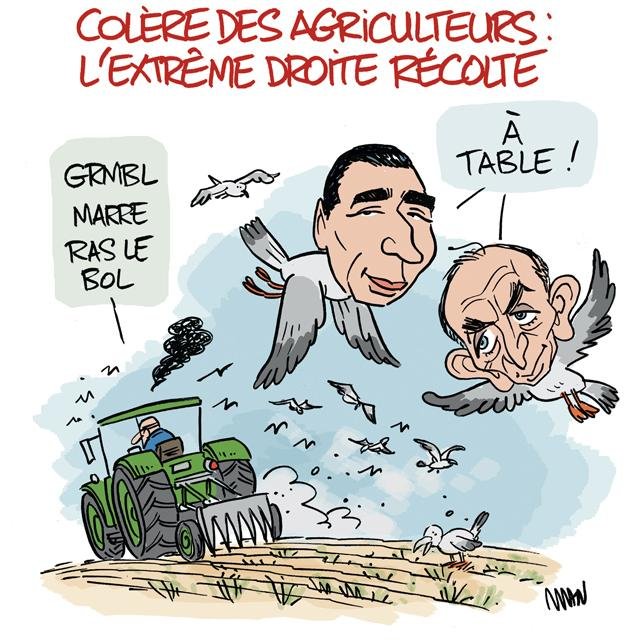 Dessin de presse : Agriculteurs presse : Agriculteurs
