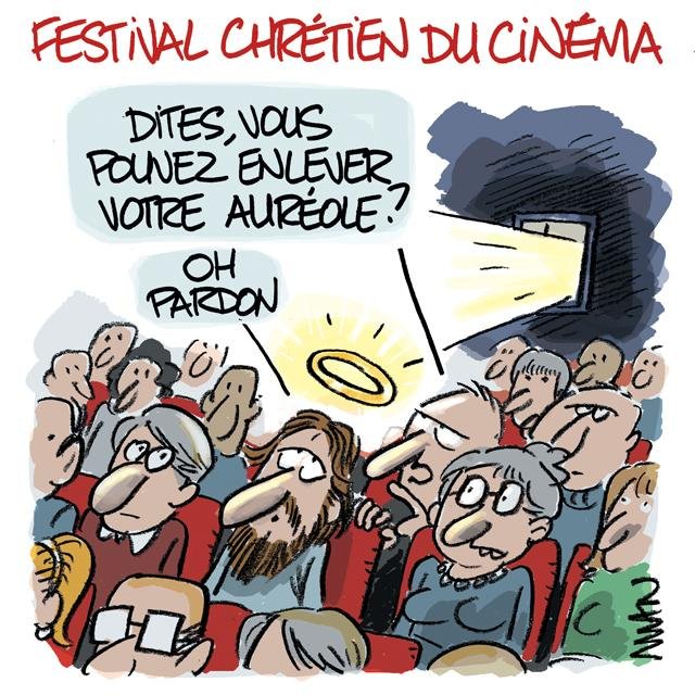 Dessin de presse : Ciné chrétien presse : Ciné chrétien