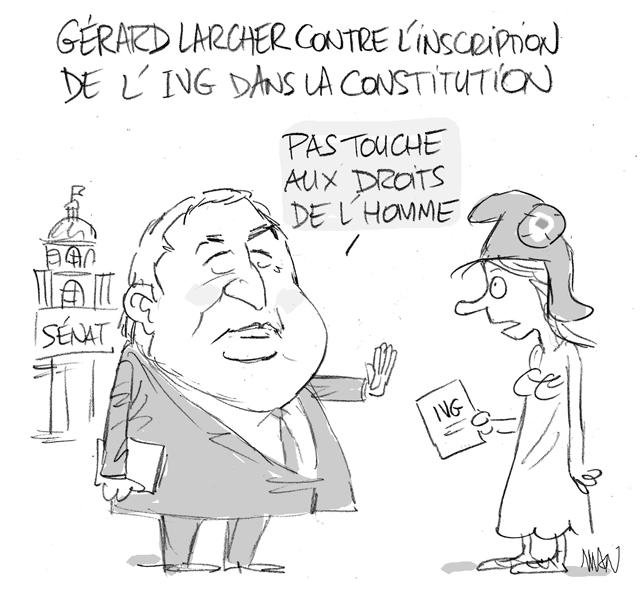 Dessin de presse : IVG/Larcher presse : IVG/Larcher