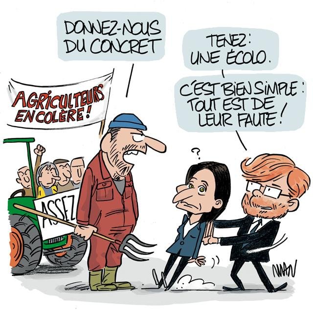 Dessin de presse : Agriculteurs presse : Agriculteurs
