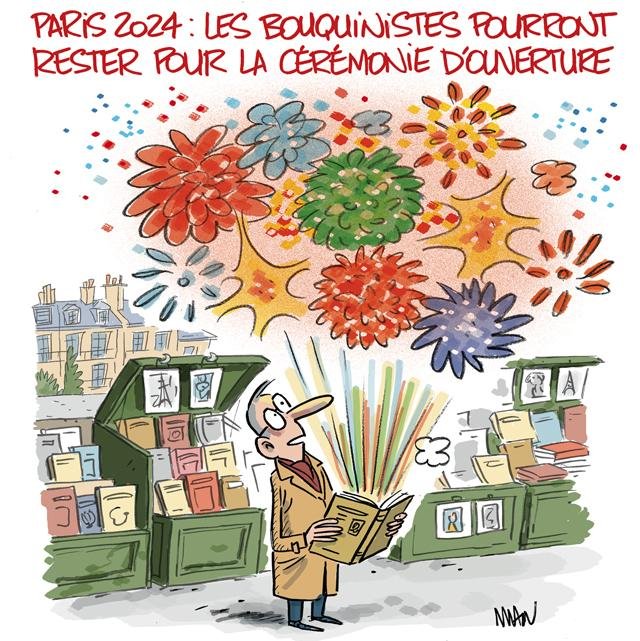 Dessin de presse : Bouquinistes presse : Bouquinistes