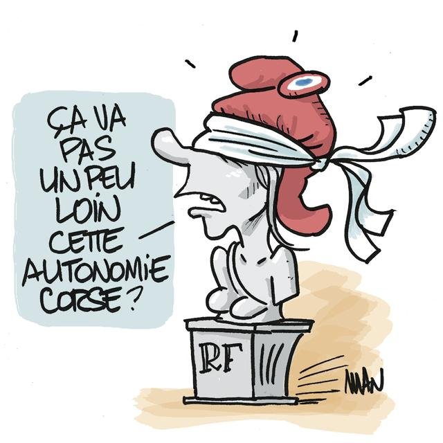 Dessin de presse : Autonomie corse presse : Autonomie corse