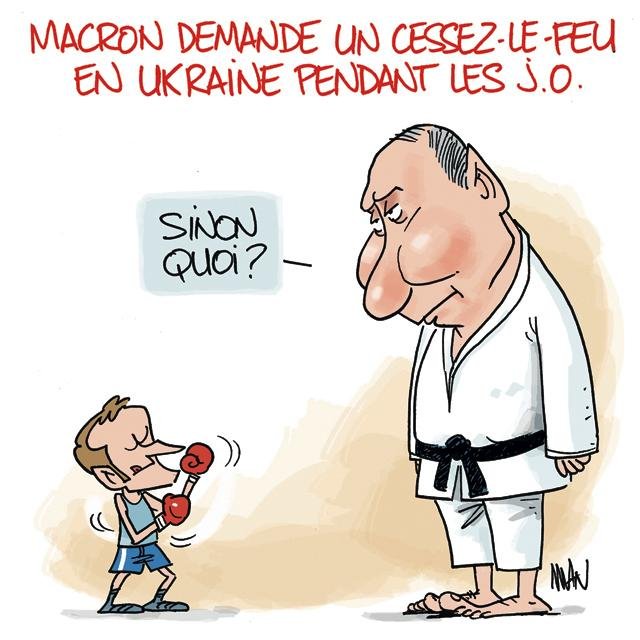 Dessin de presse : Trêve de J.O. presse : Trêve de J.O.
