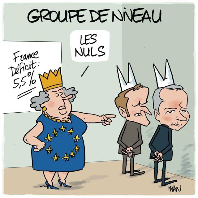 Dessin de presse : Déficit presse : Déficit