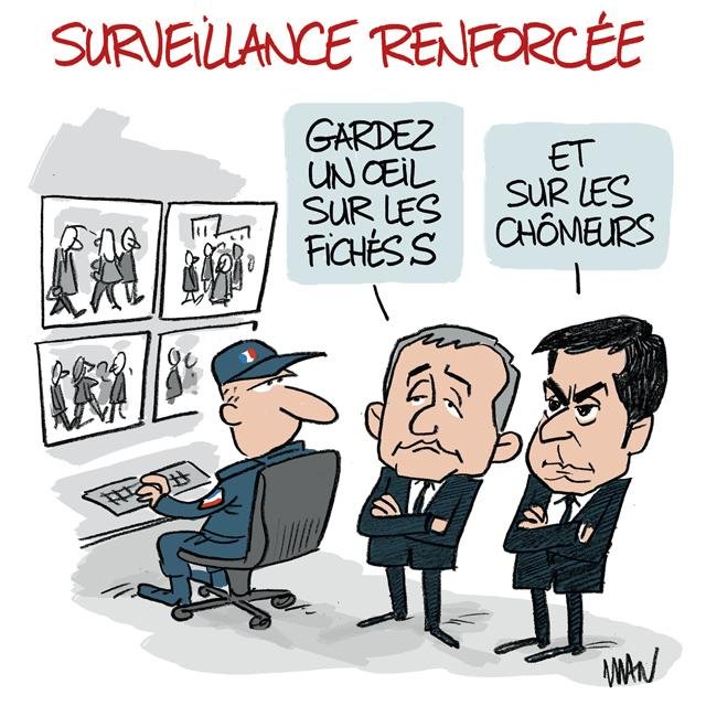 Dessin de presse : Surveillance presse : Surveillance