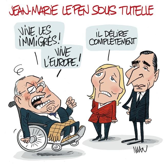 Dessin de presse : Tutelle presse : Tutelle